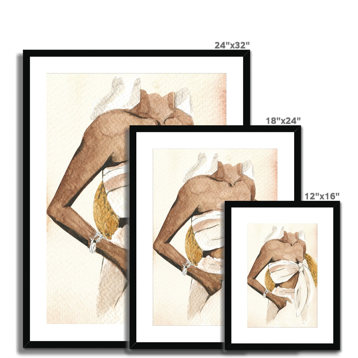 Beach Girl 3 Framed & Mounted Print