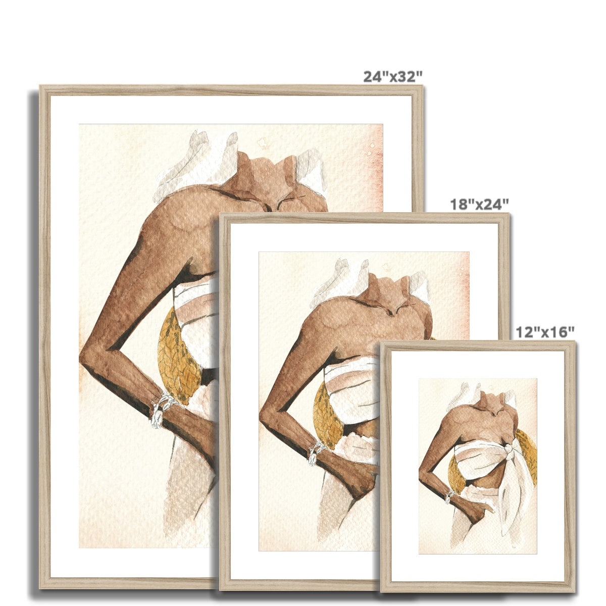Beach Girl 3 Framed & Mounted Print