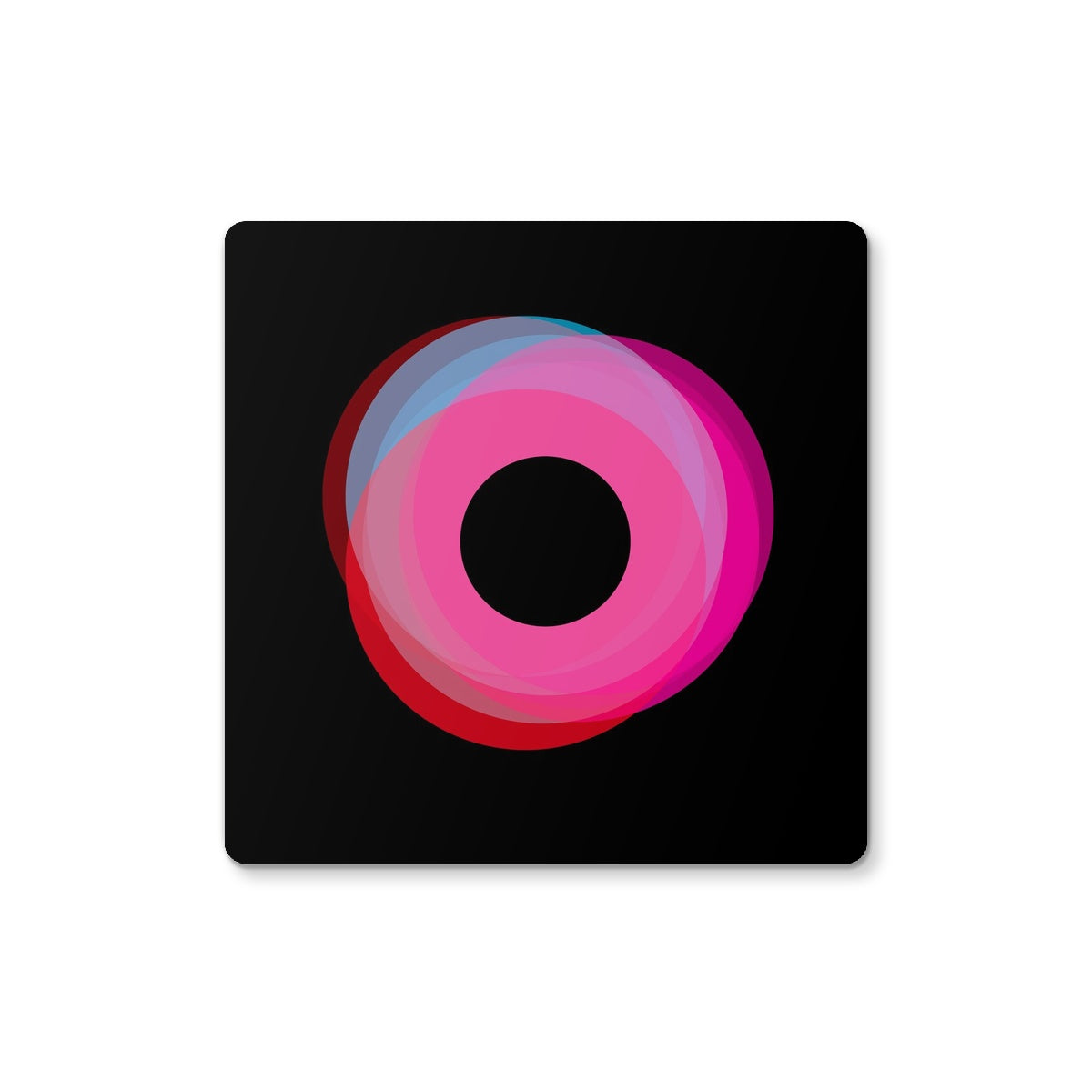 Black Technicolour Coaster