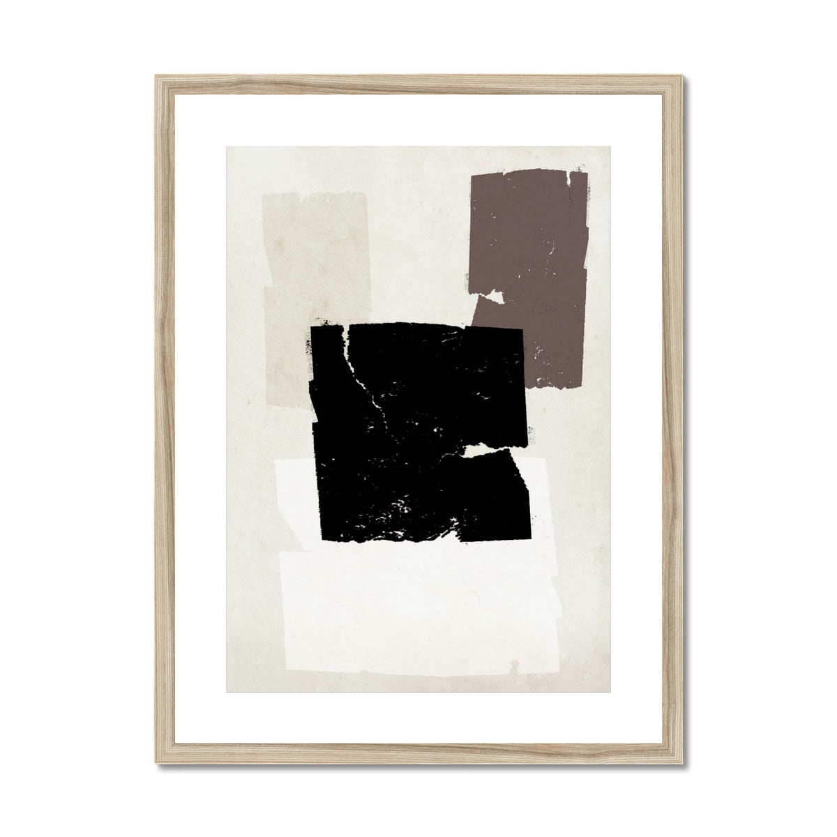 Shades Of Brown Mocha Framed & Mounted Print