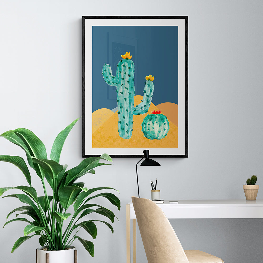 Cactus Framed & Mounted Print