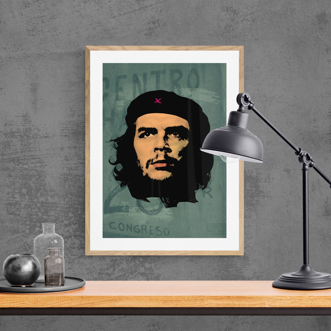 Che Green Framed & Mounted Print