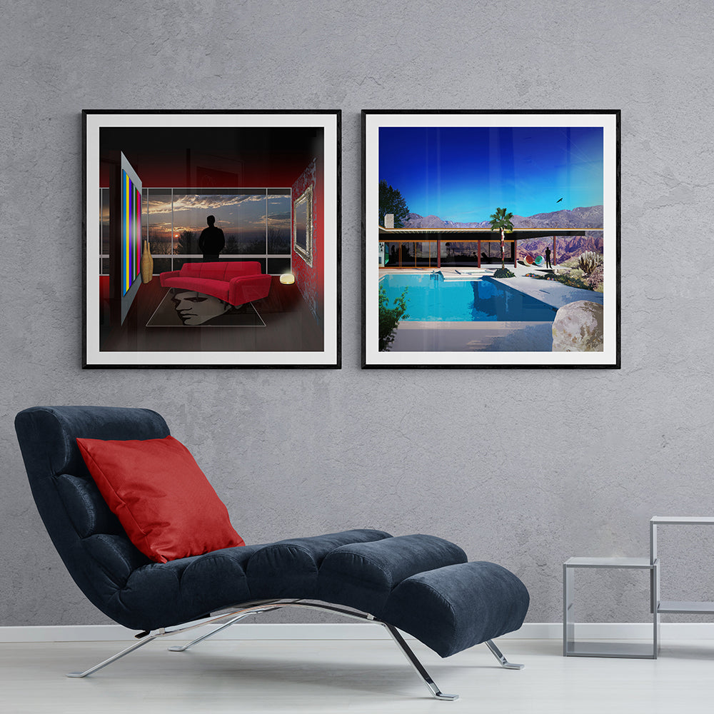 Comfort Zone Elvis House Framed & Mounted Print