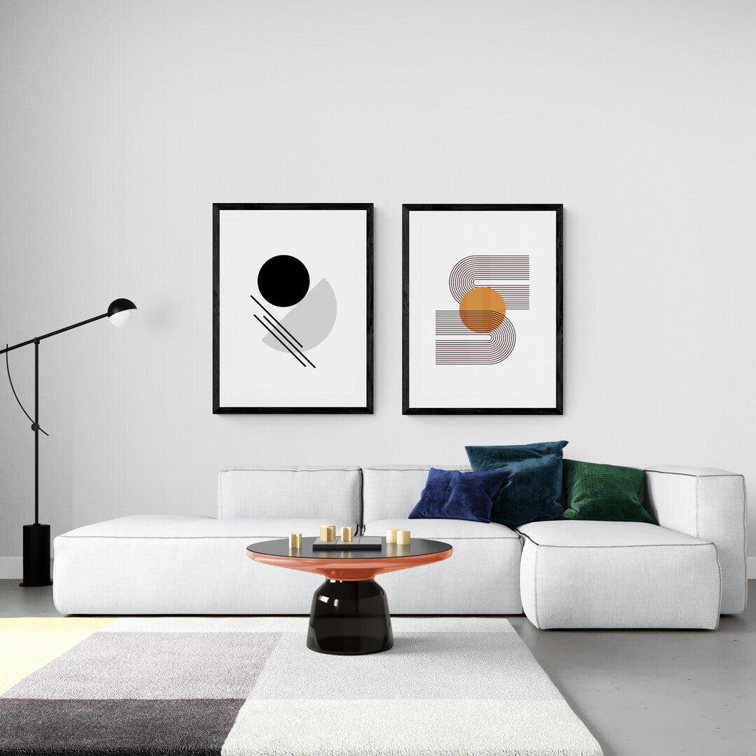 Geo Lines Framed Print