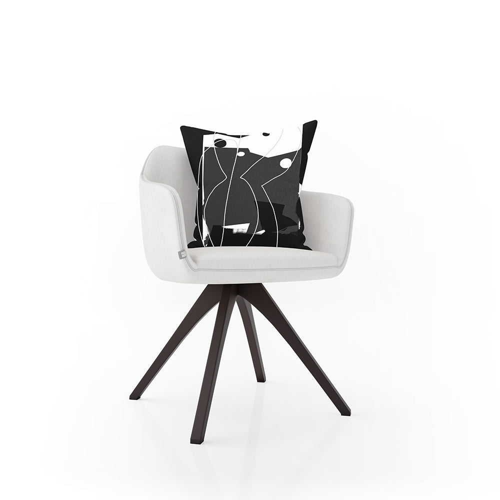High Contrast Monochrome Cushion