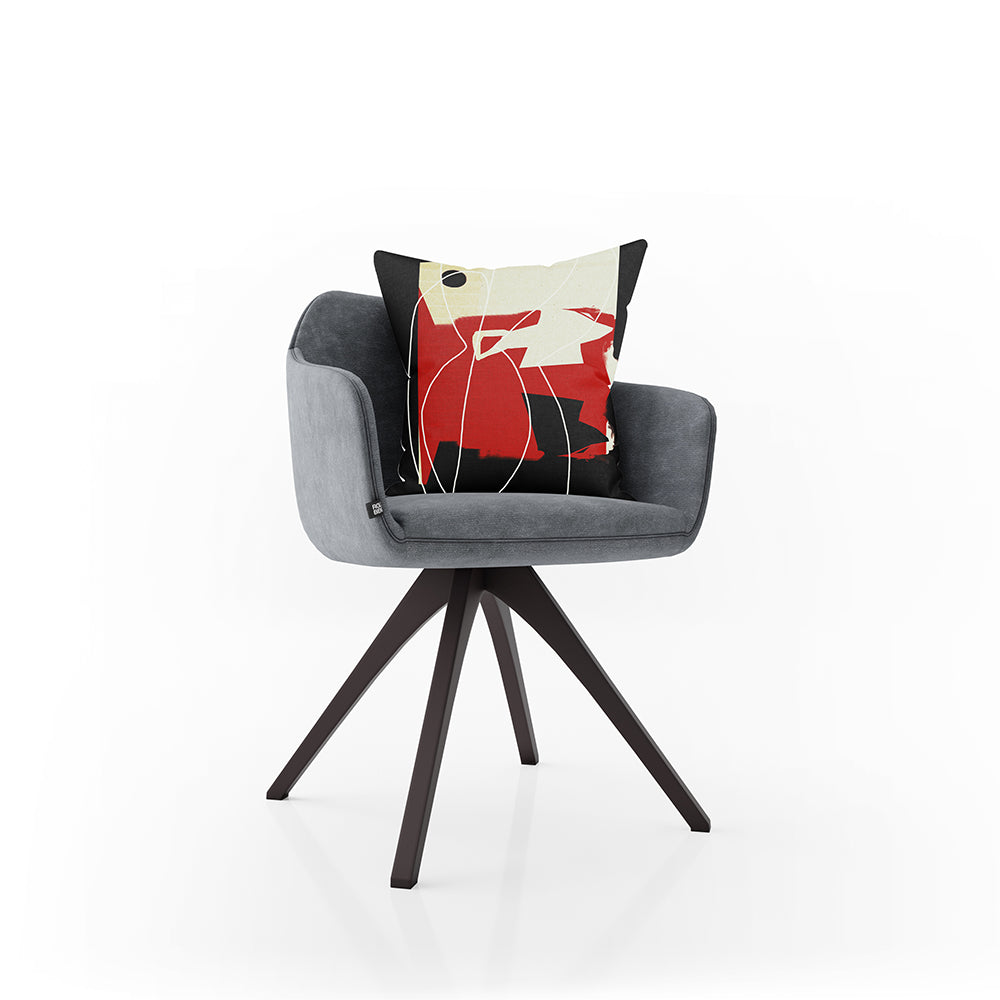 High Contrast Red Cushion