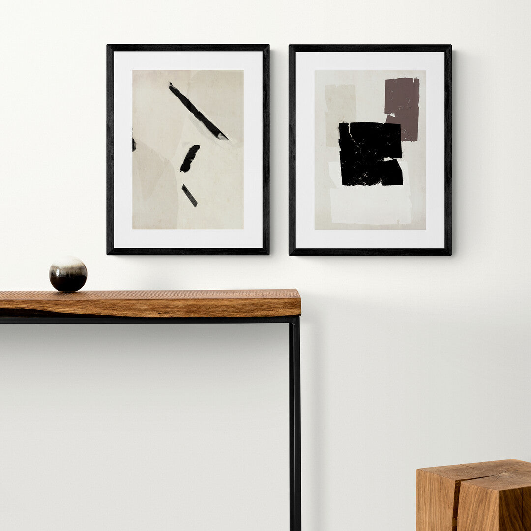 Shades Of Brown Latte Framed & Mounted Print