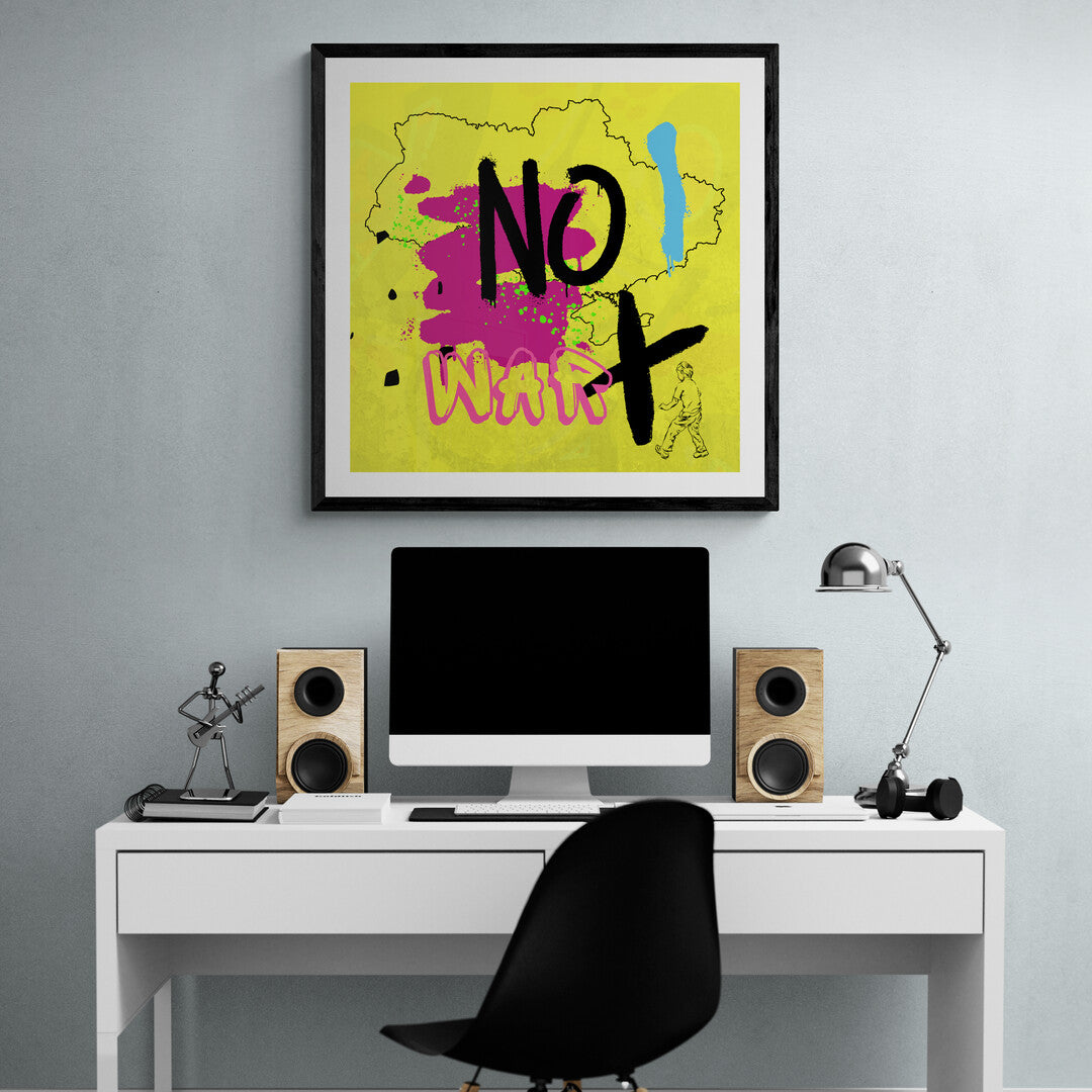 No War Framed & Mounted Print