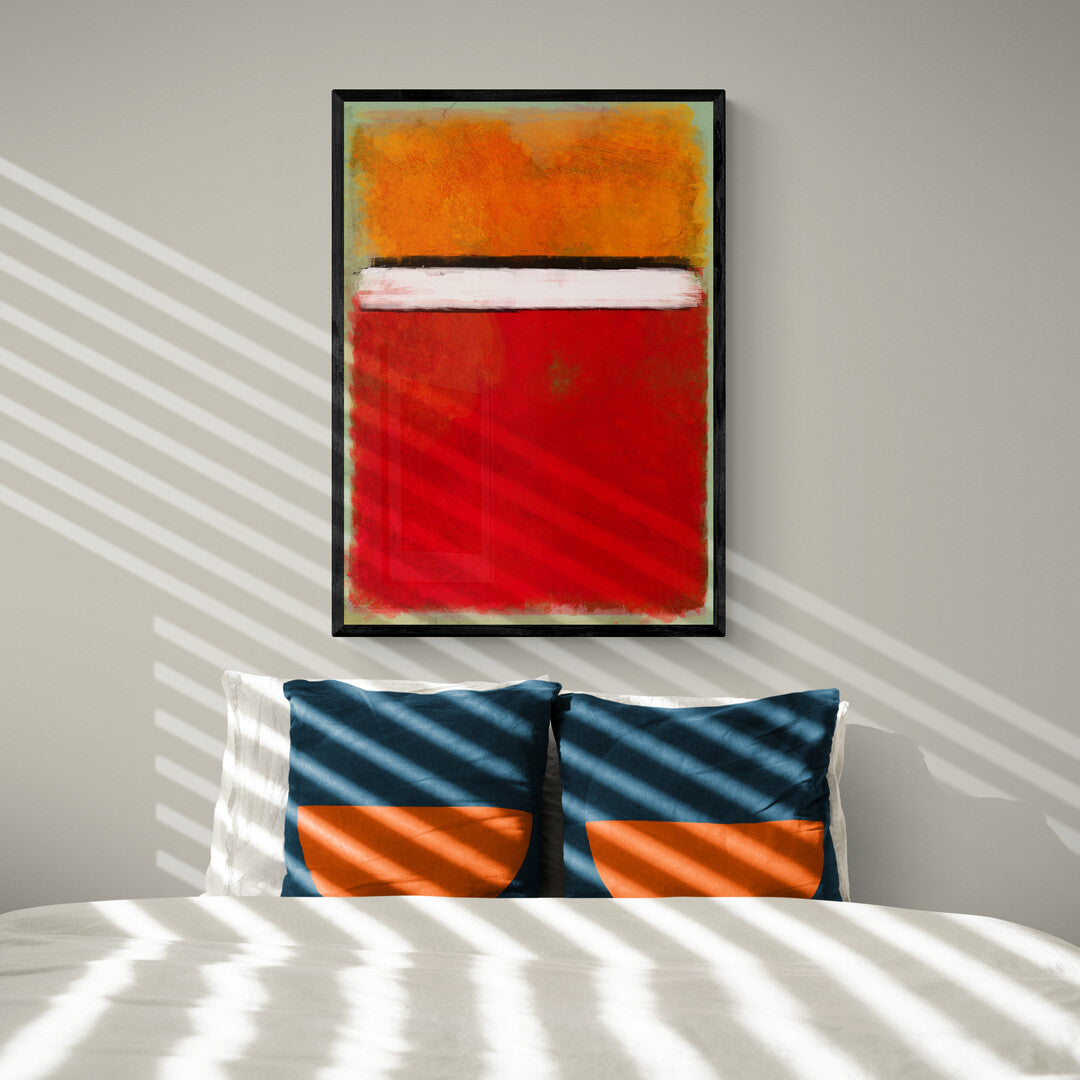 Rotko Red Framed Print