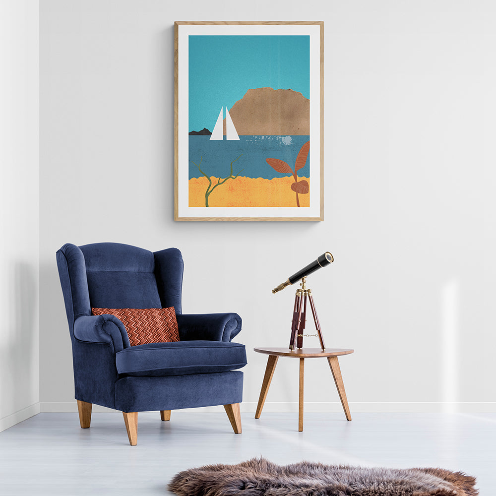 Sailing Boat Framed & Mounted Print