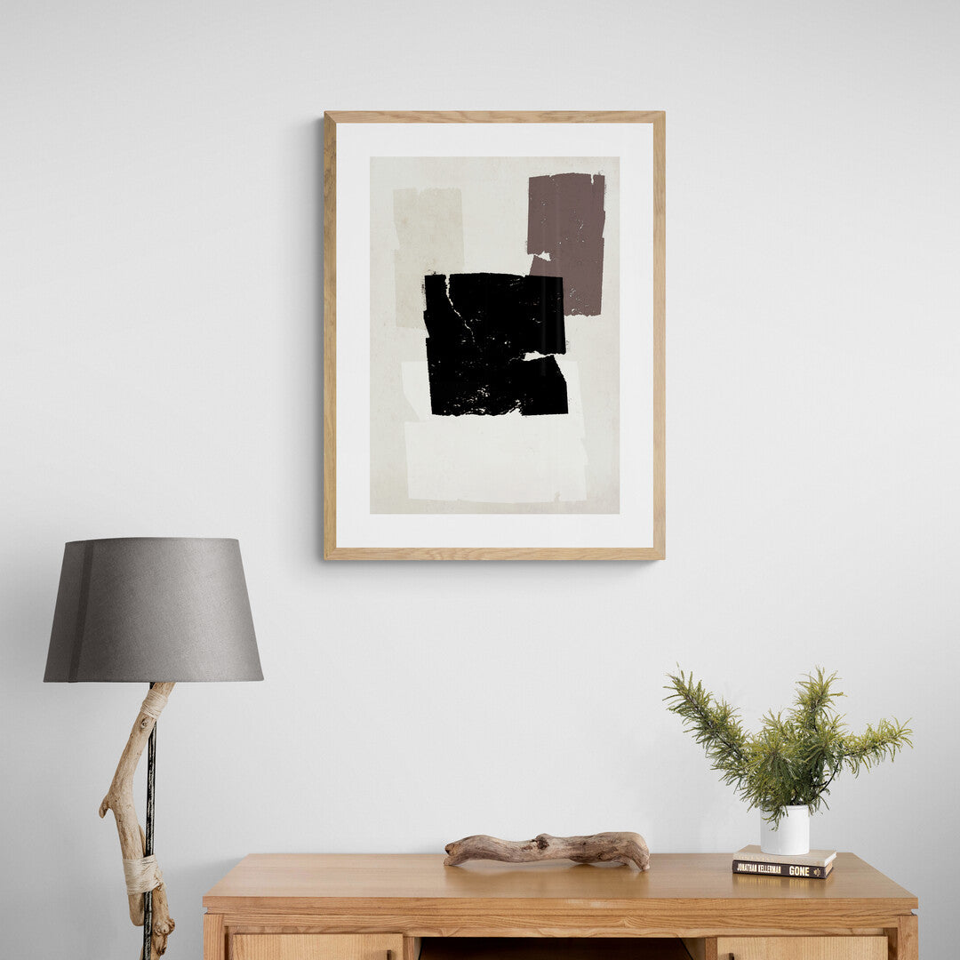 Shades Of Brown Mocha Framed & Mounted Print