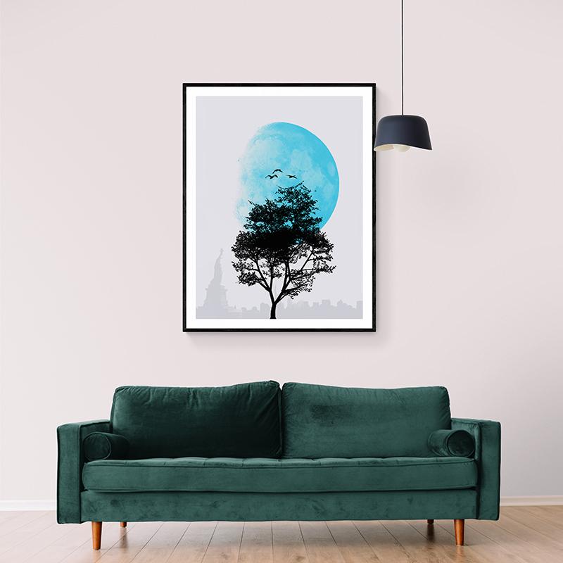 Tree and Moon Dawn - Rowdy Space