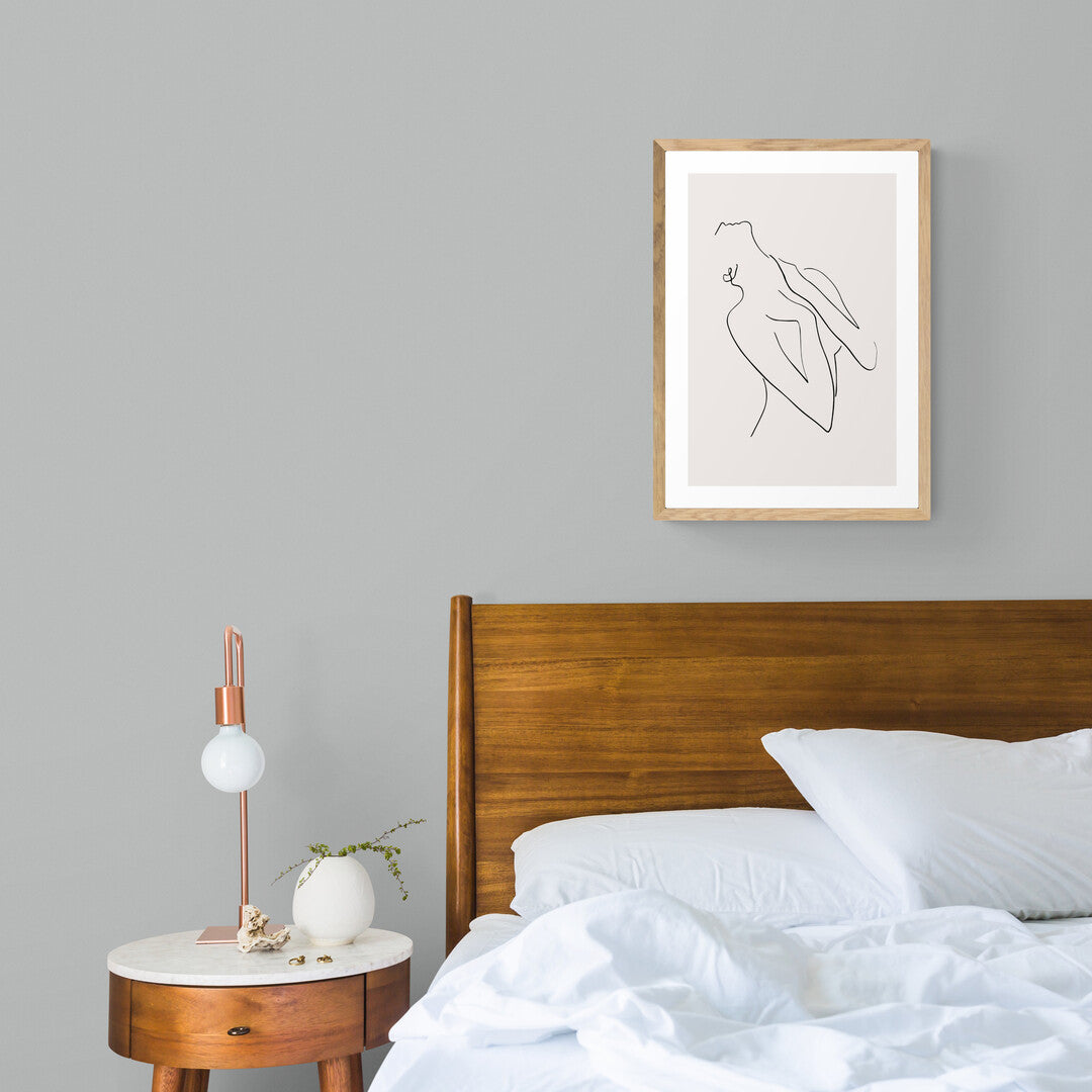 Line Art Female figure Framed Print