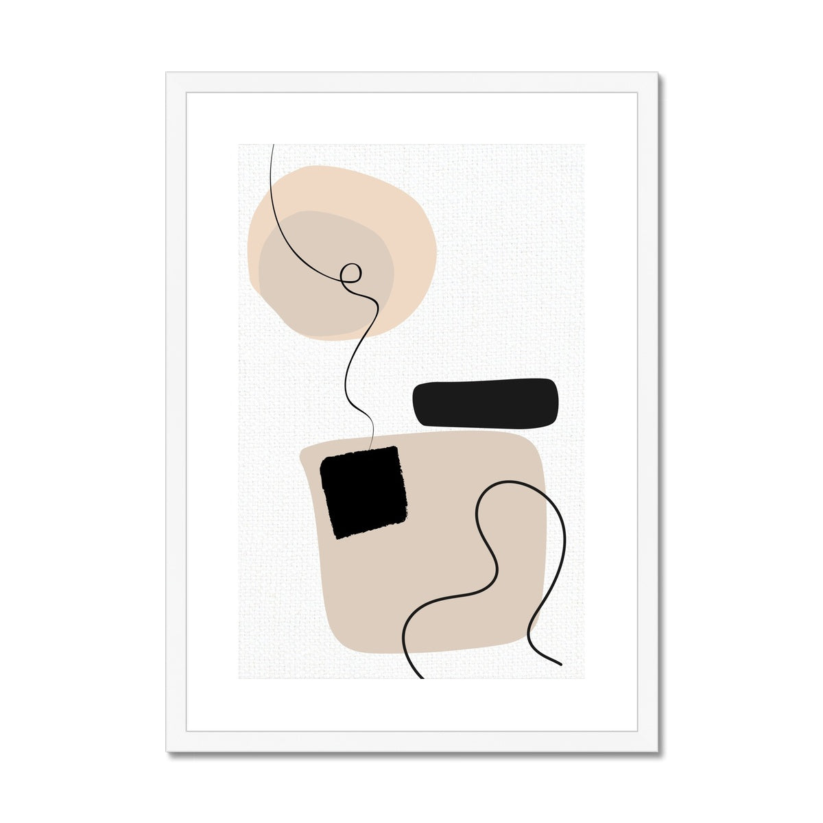 Abstract Lines 3 Framed & Mounted Print