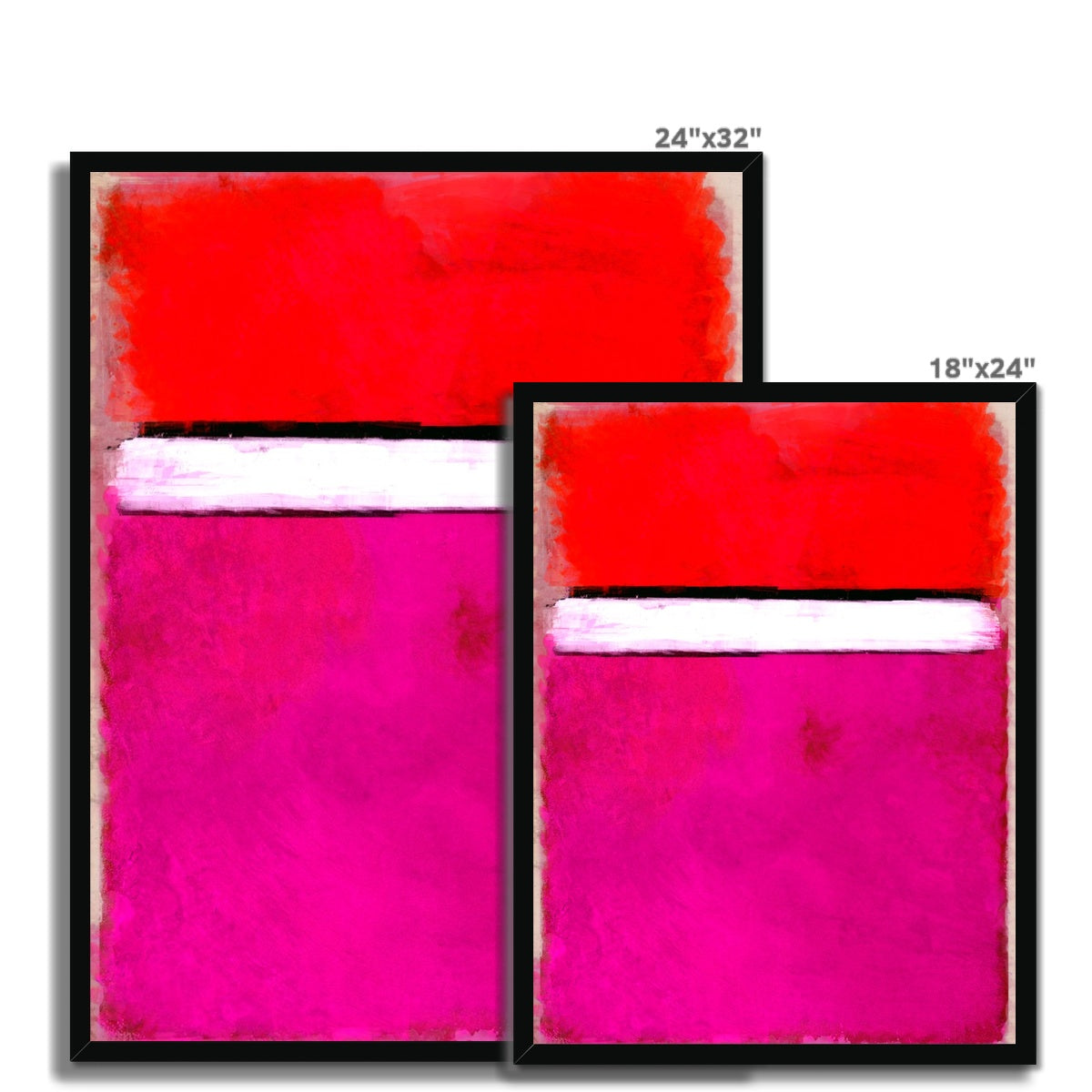 Rotko Magenta Framed Print