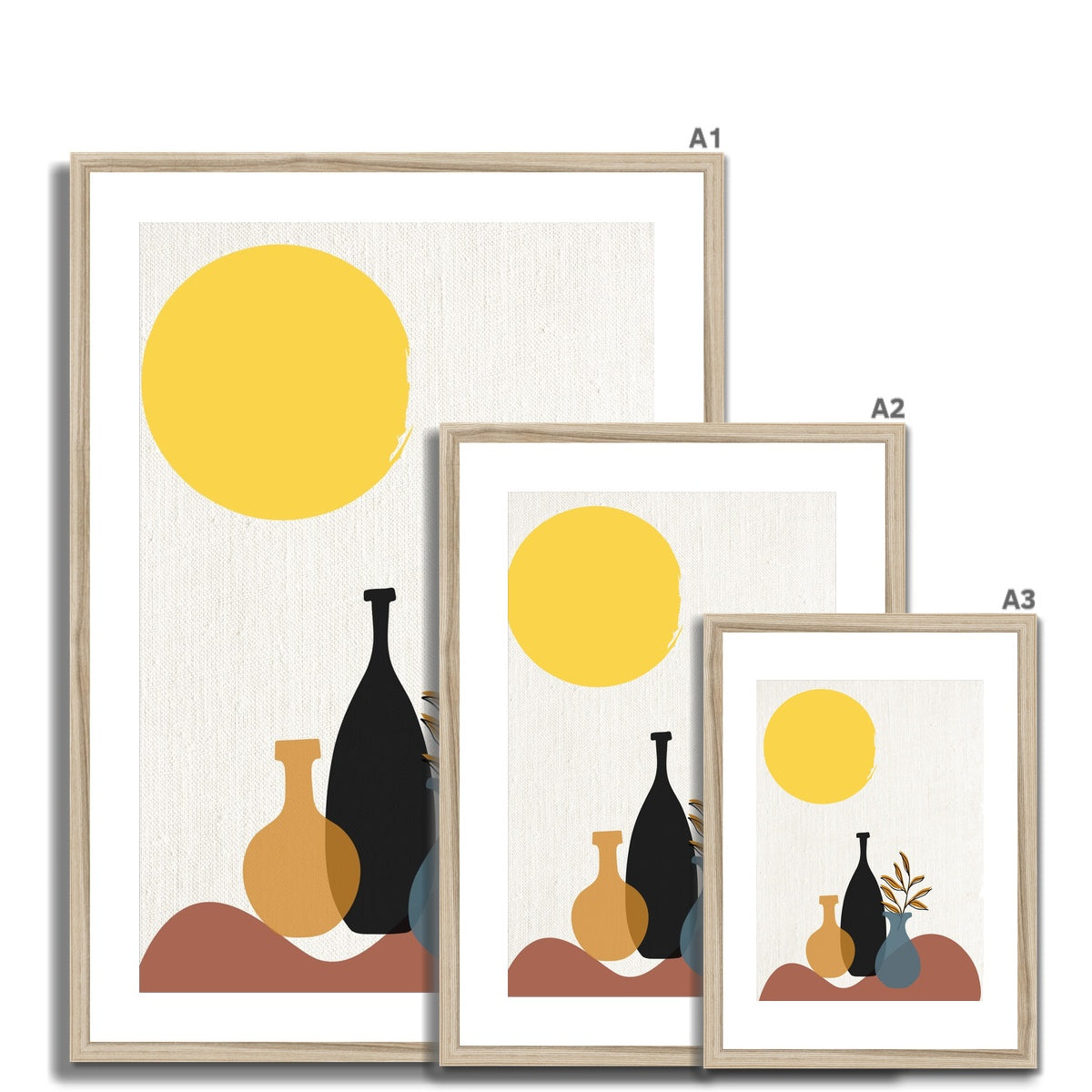 Vases and Bottles Framed & Mounted Print