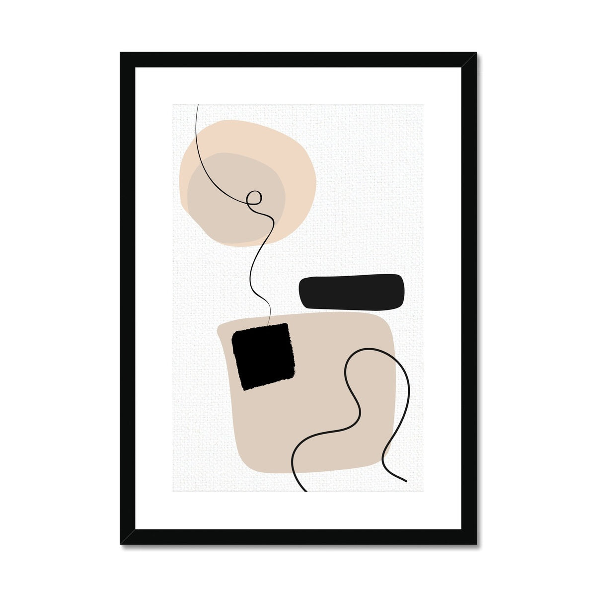 Abstract Lines 3 Framed & Mounted Print