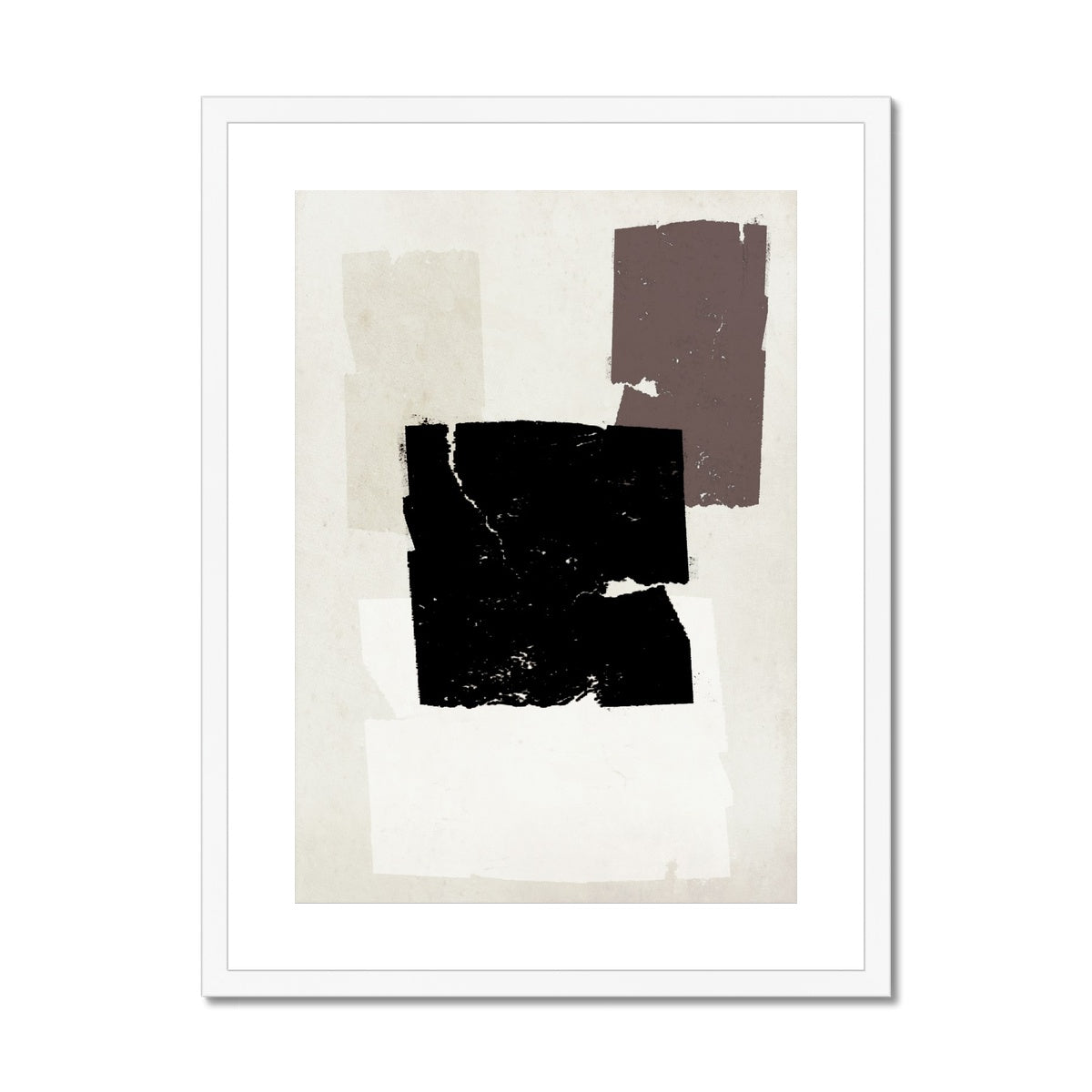 Shades Of Brown Mocha Framed & Mounted Print