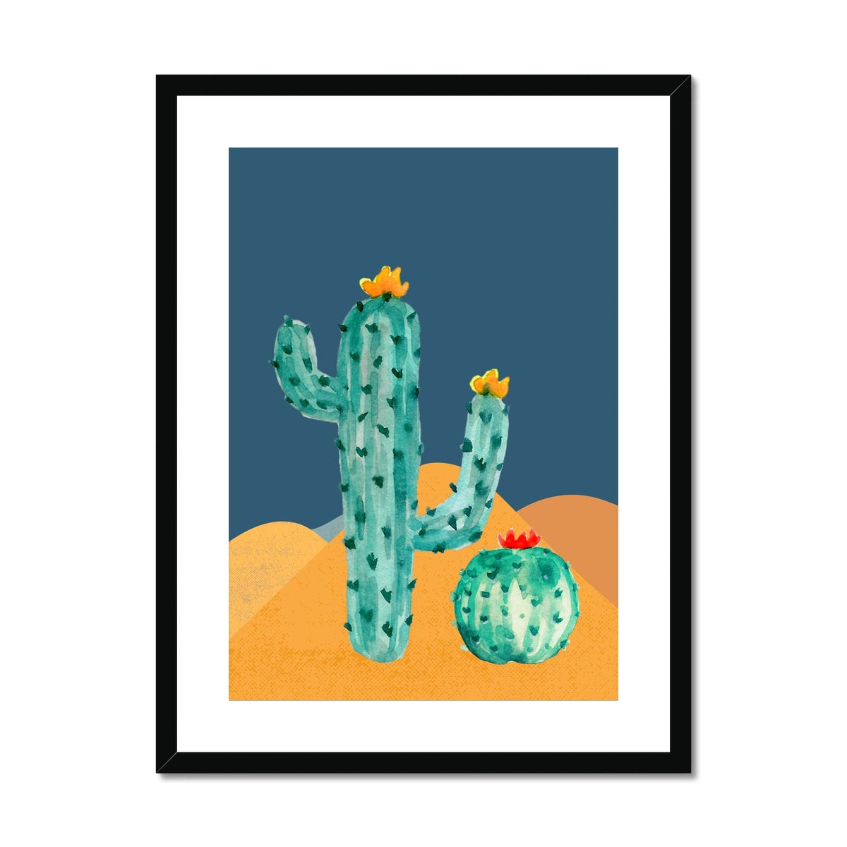 Cactus Framed & Mounted Print