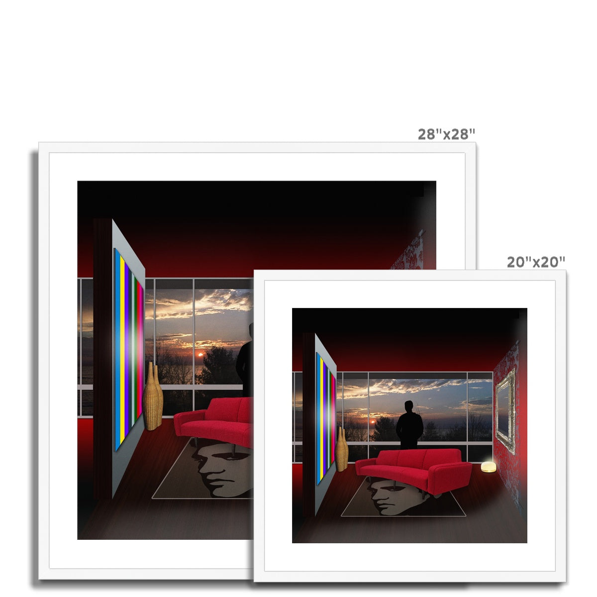 Comfort Zone Elvis House Framed & Mounted Print