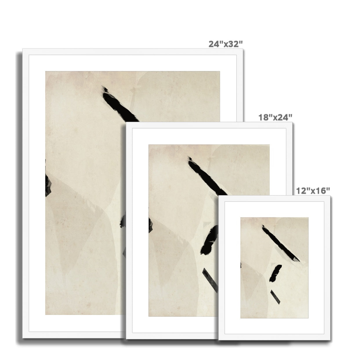 Shades Of Brown Latte Framed & Mounted Print
