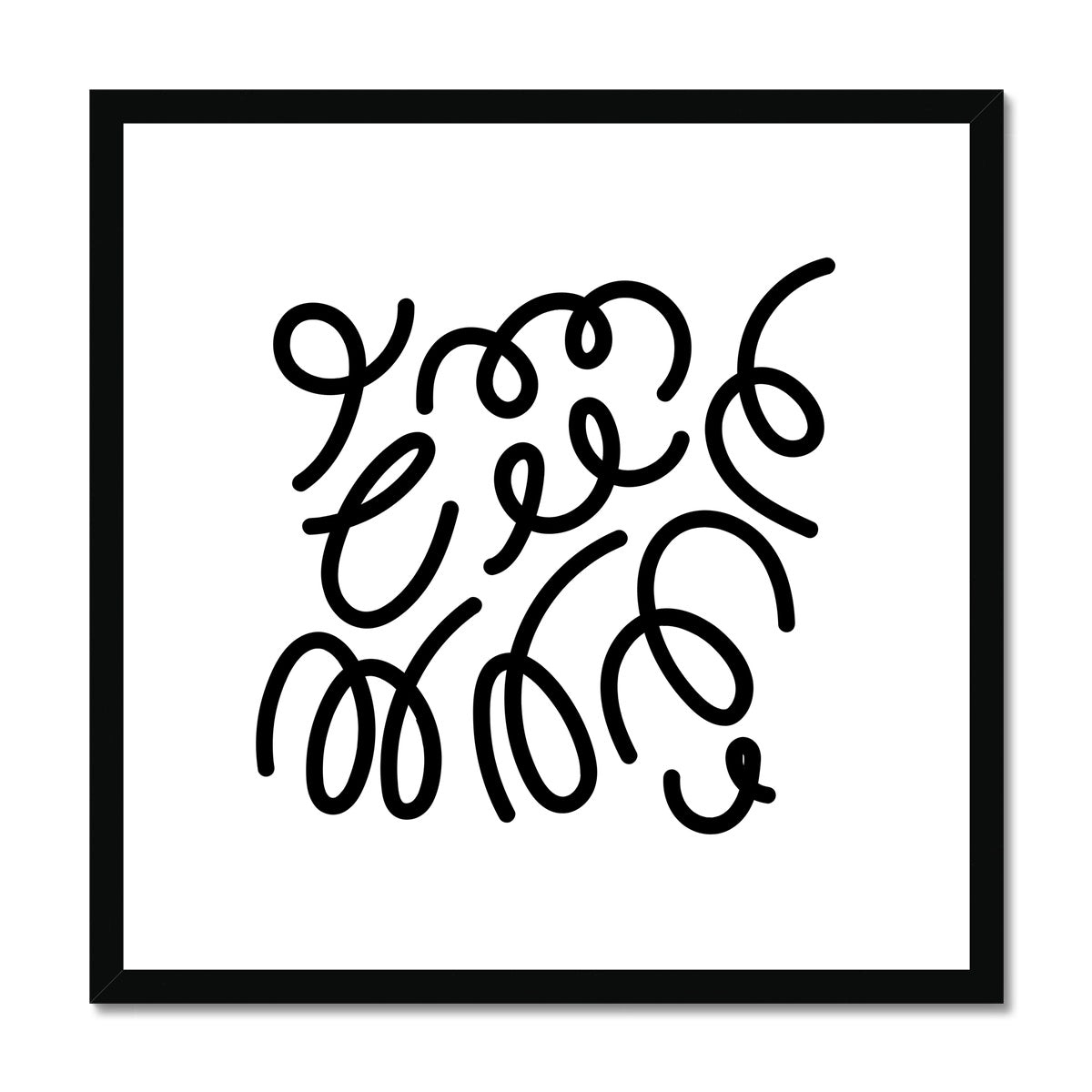 Scribbles Framed & Mounted Print