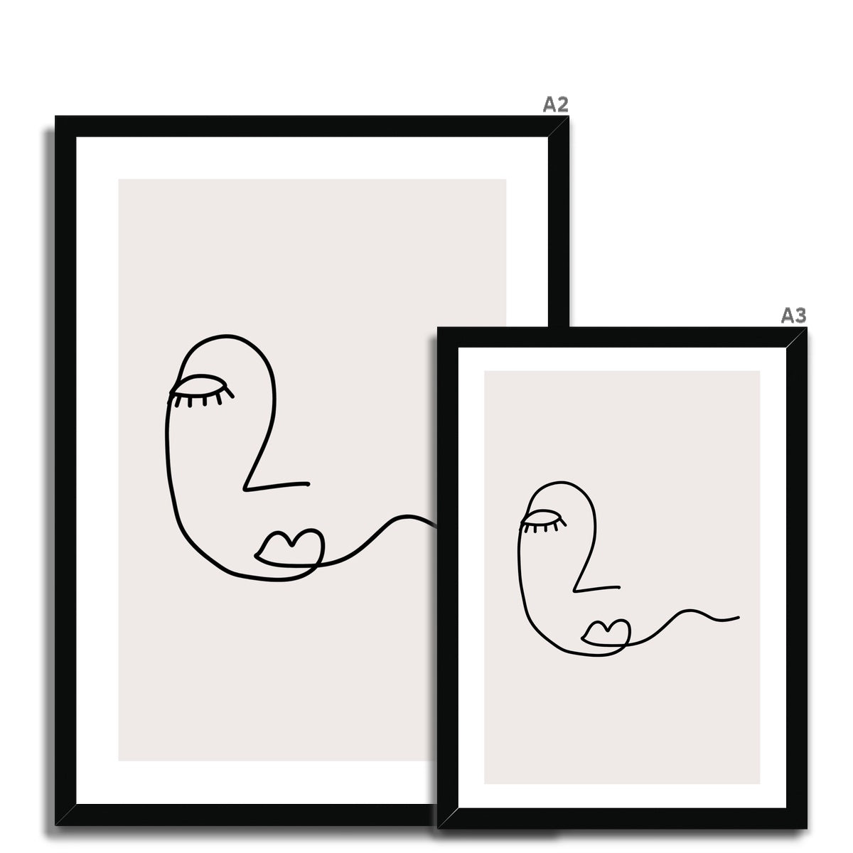Line Art Hope Framed Print