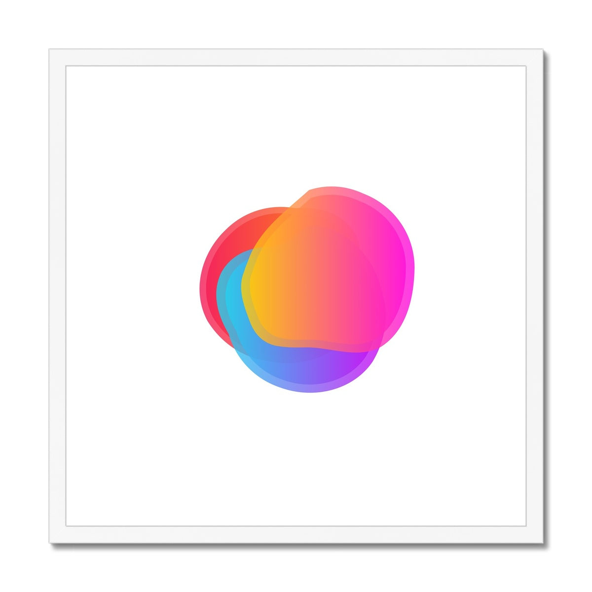 Technicolour White Framed & Mounted Print