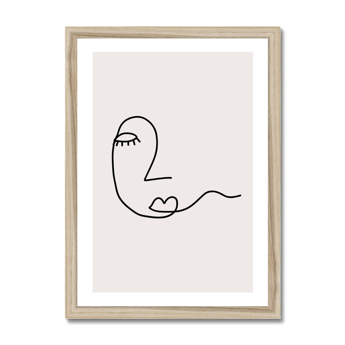 Line Art Hope Framed Print