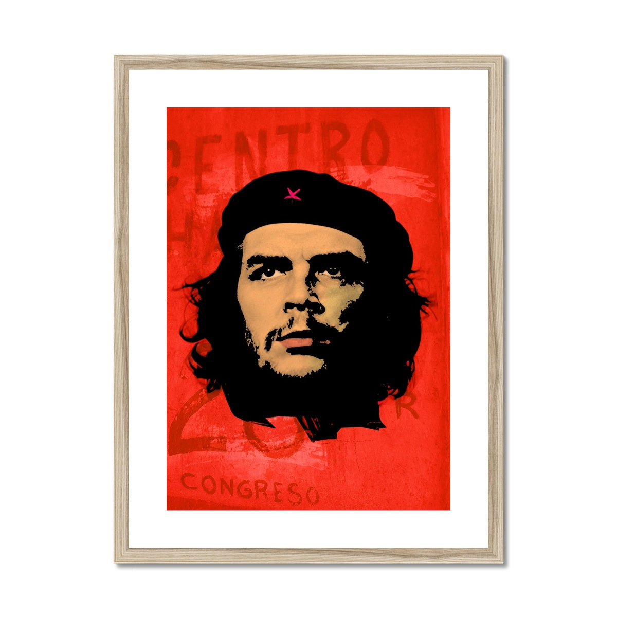 Che Red Framed & Mounted Print