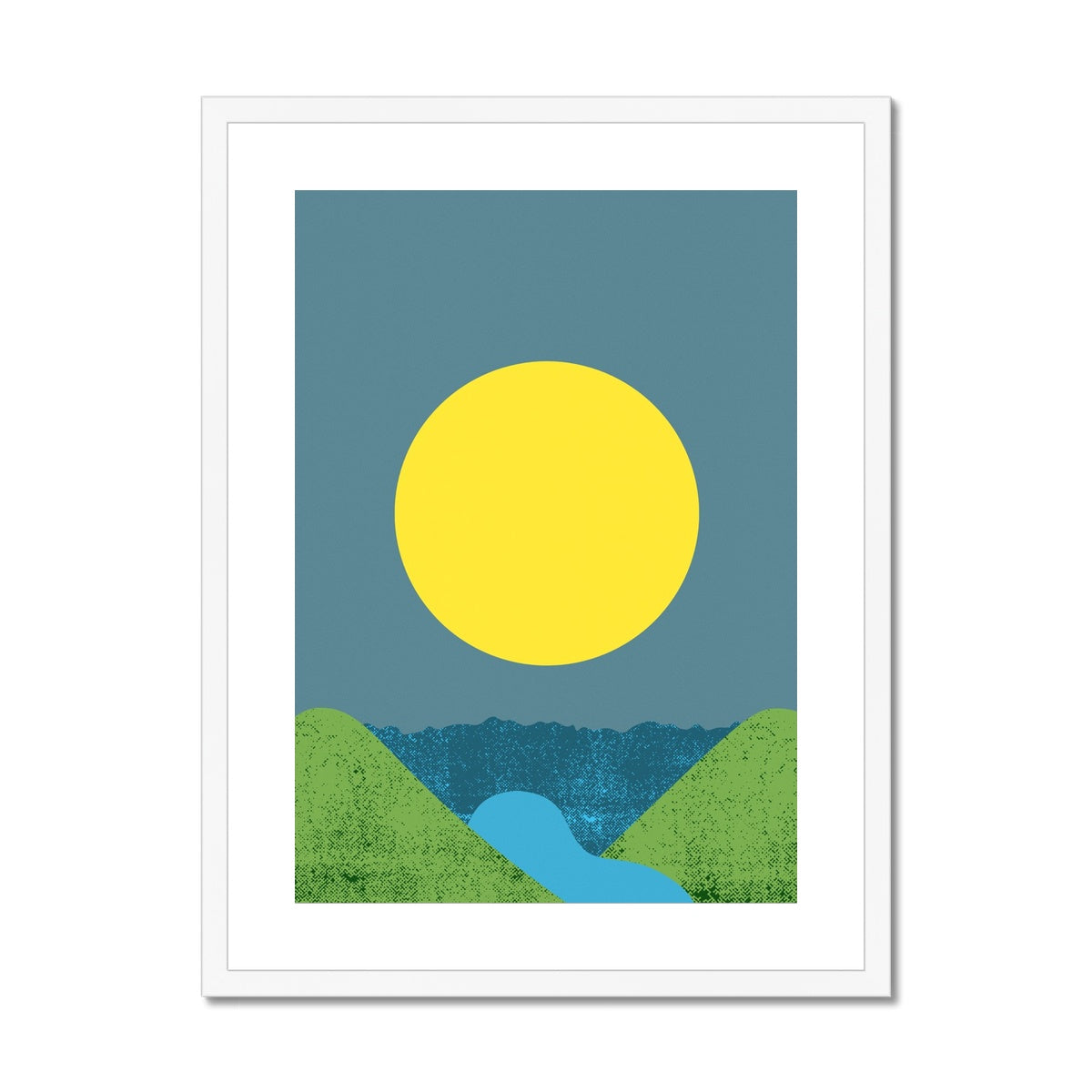 Lemon Sun Framed & Mounted Print