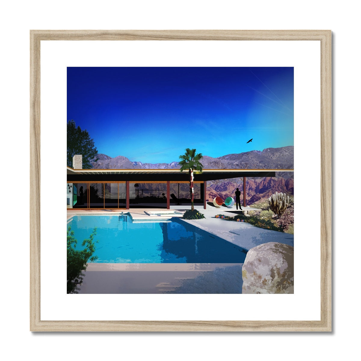 Comfort Zone Desert House Framed & Mounted Print