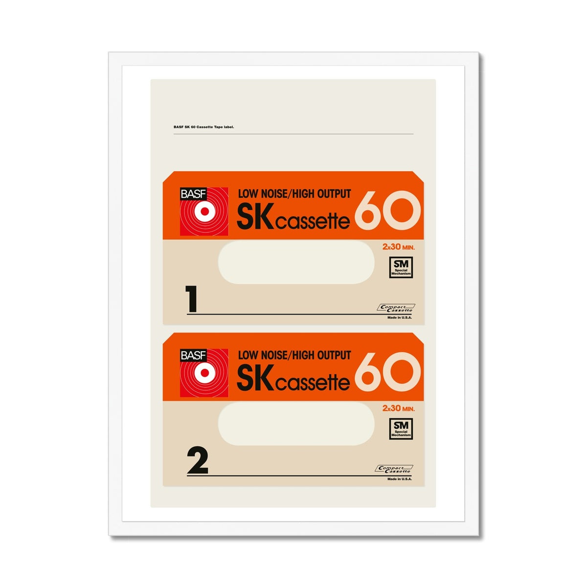 BASF SK Cassette 60 Framed Print