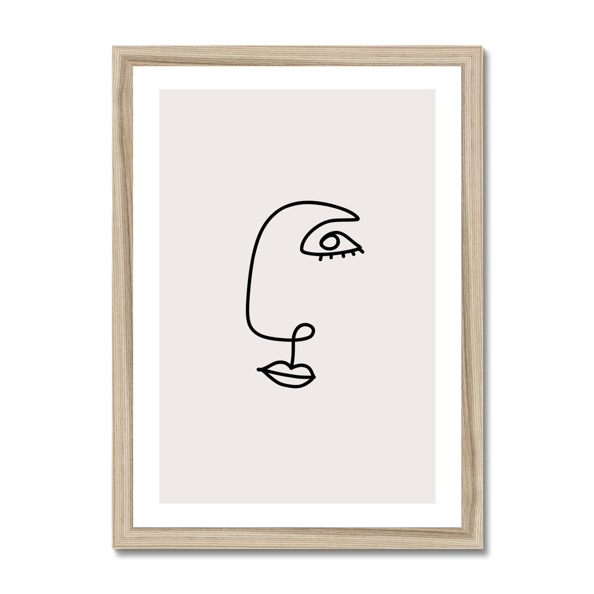 Line Art Him Framed Print