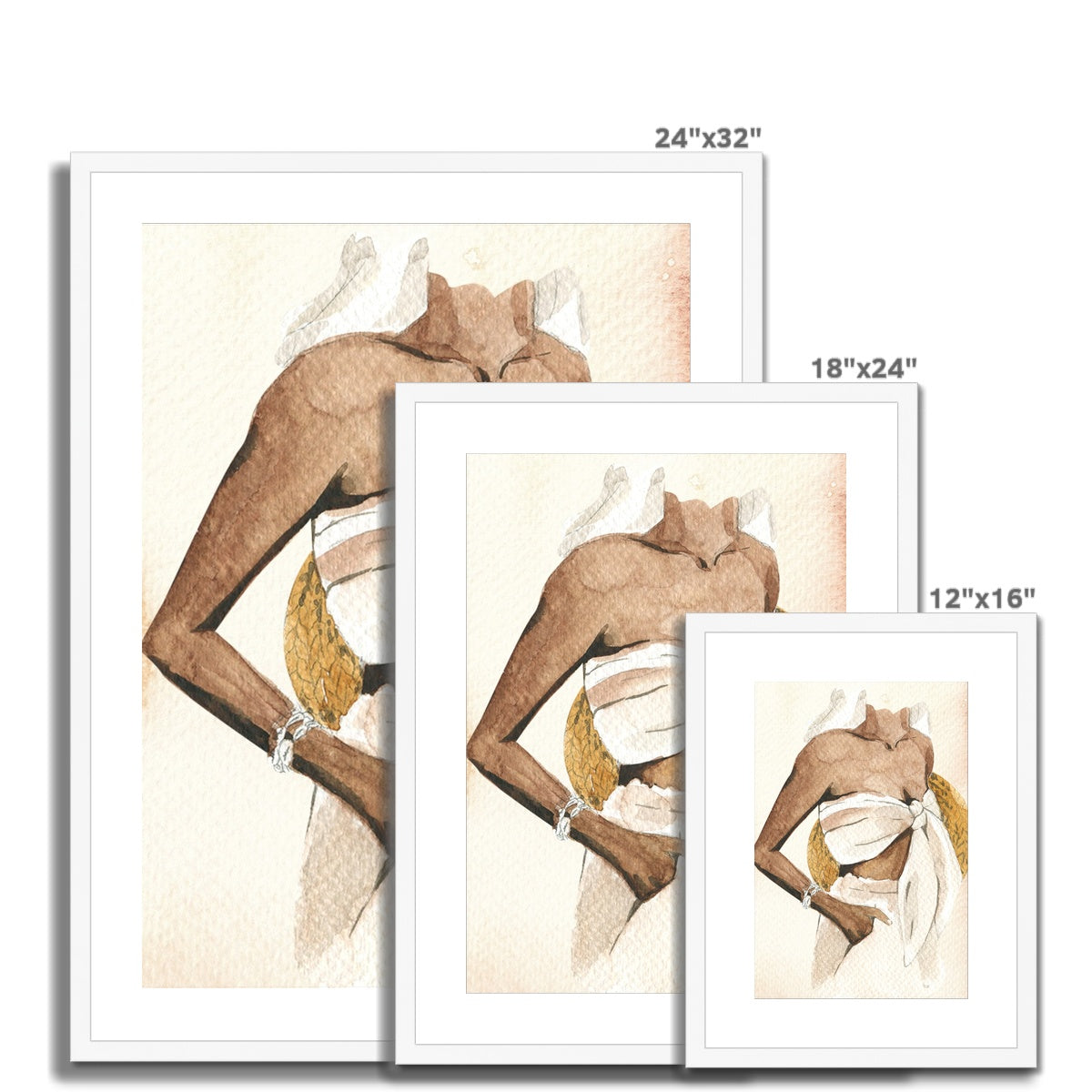 Beach Girl 3 Framed & Mounted Print