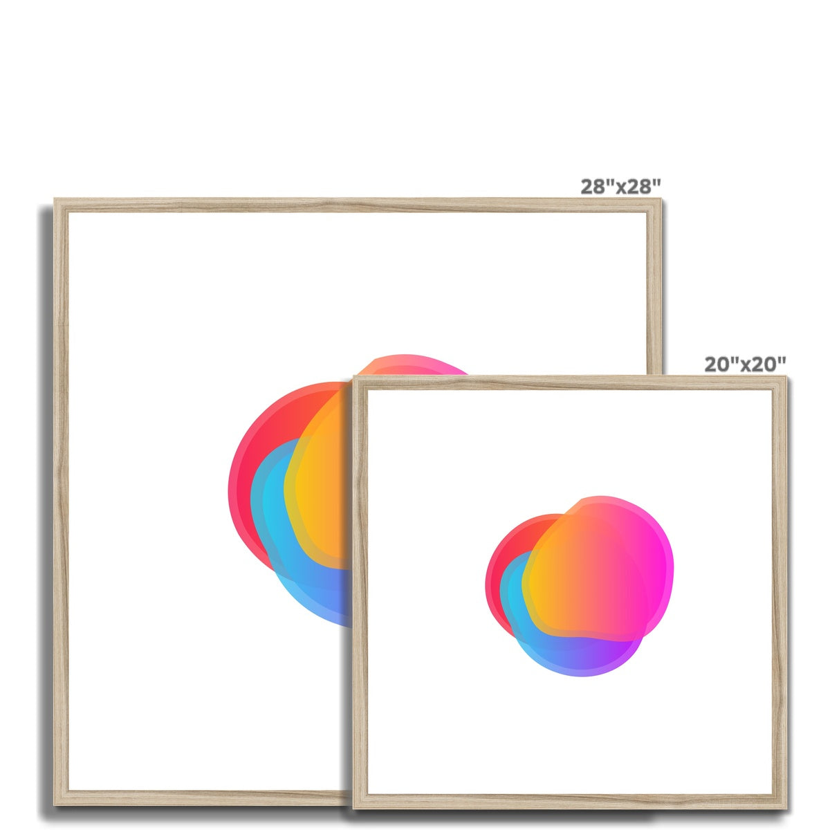 Technicolour White Framed & Mounted Print