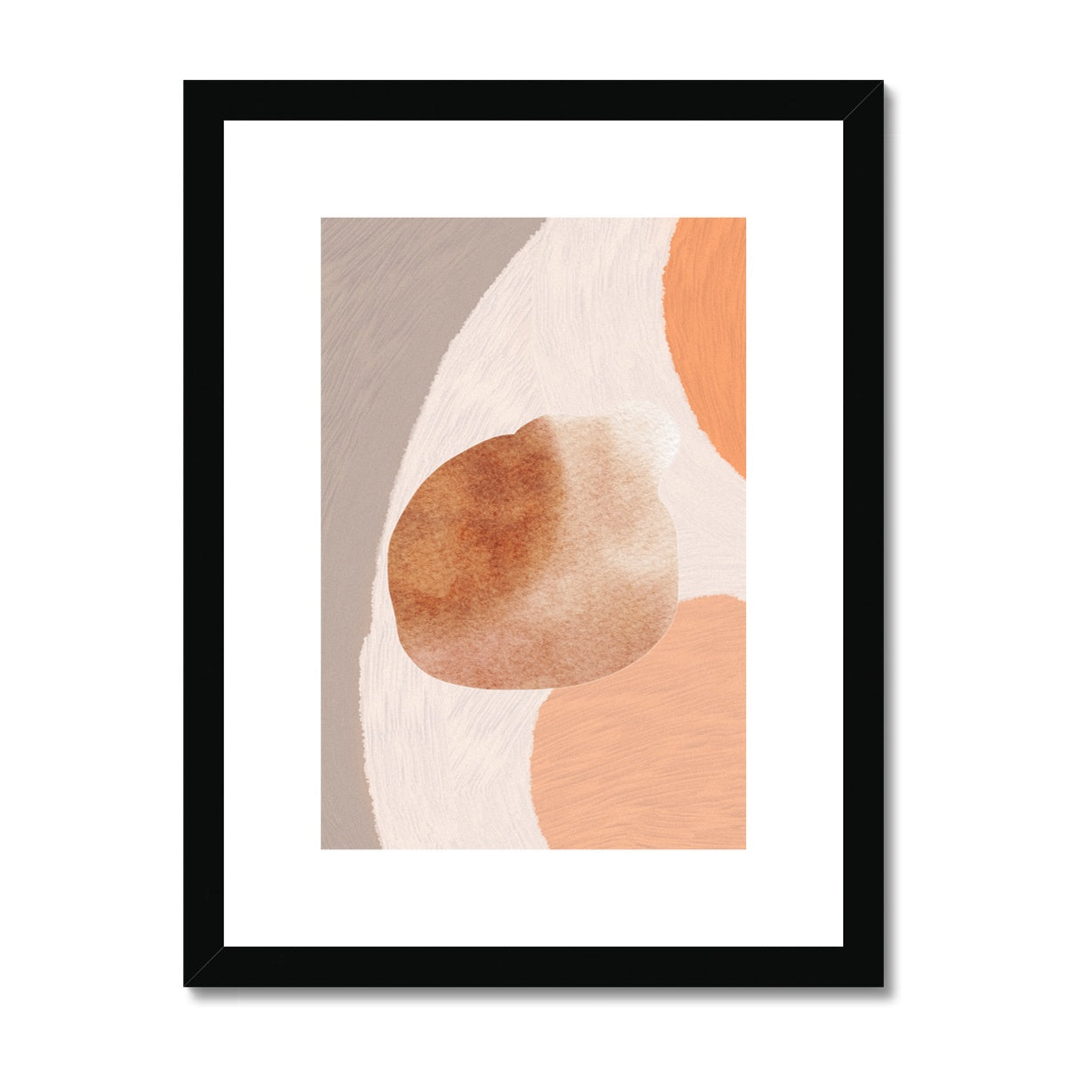 Soft Shapes Framed & Mounted Print
