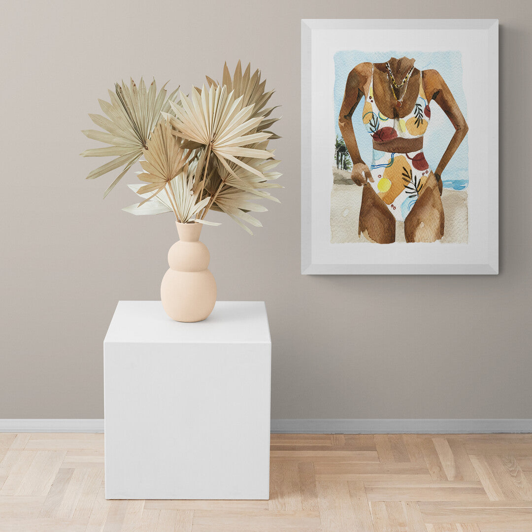 Beach Girl 1 Framed & Mounted Print