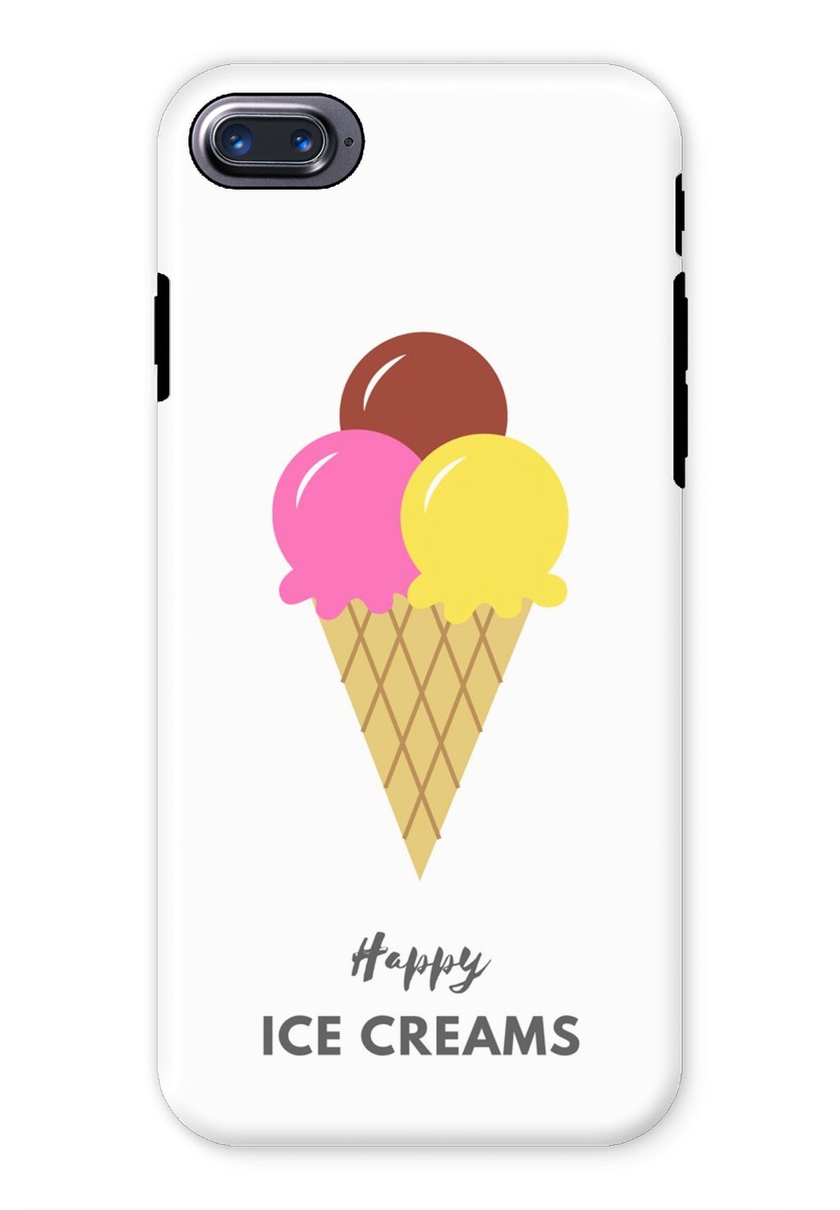 Happy Ice Creams Pink & Yellow Phone Case