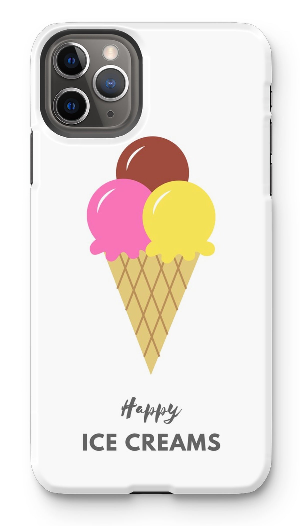 Happy Ice Creams Pink & Yellow Phone Case