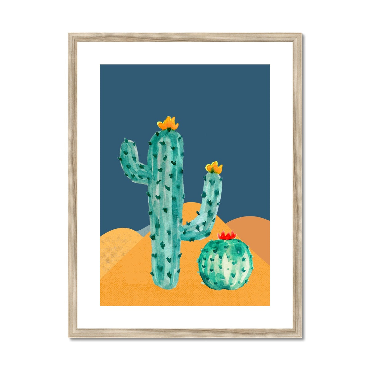 Cactus Framed & Mounted Print