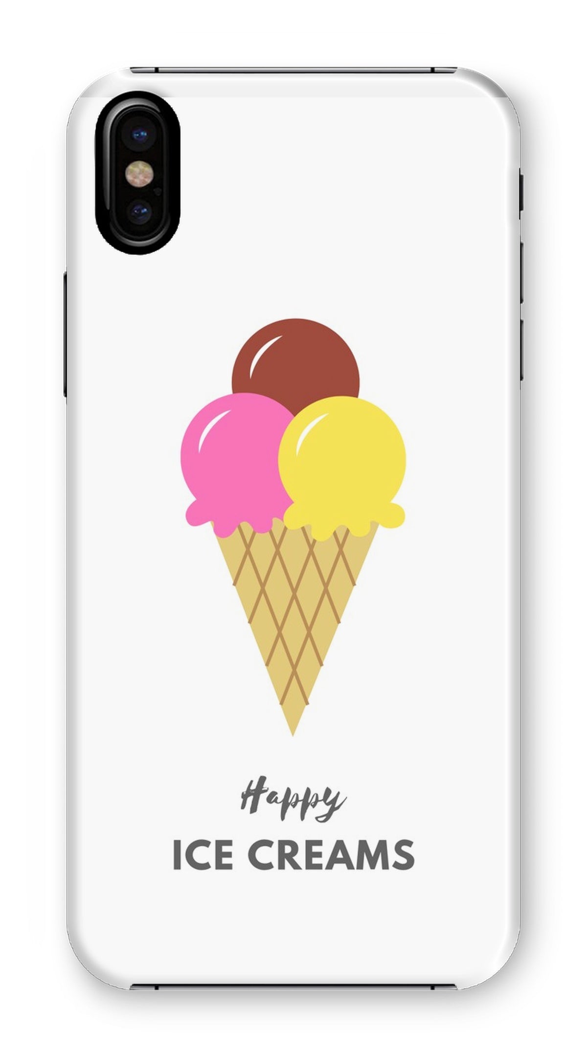 Happy Ice Creams Pink & Yellow Phone Case