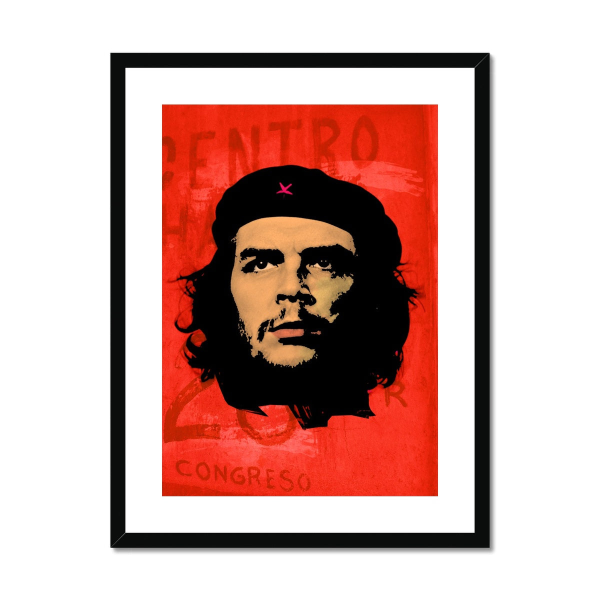 Che Red Framed & Mounted Print