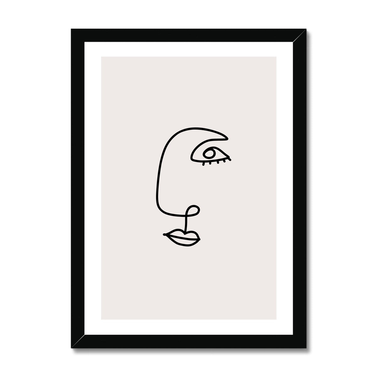 Line Art Him Framed Print
