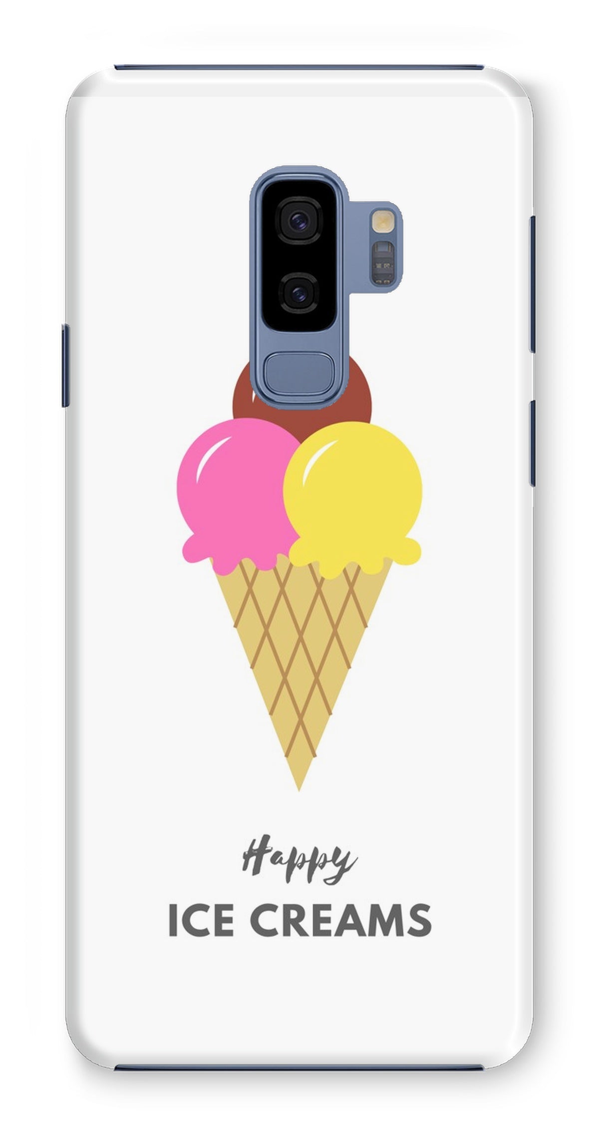 Happy Ice Creams Pink & Yellow Phone Case