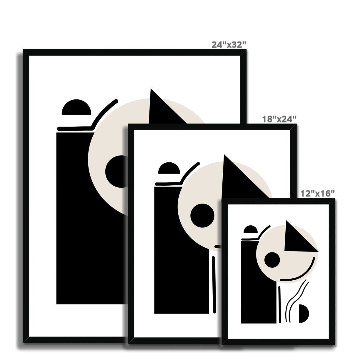 Geo Print 2 Framed Print