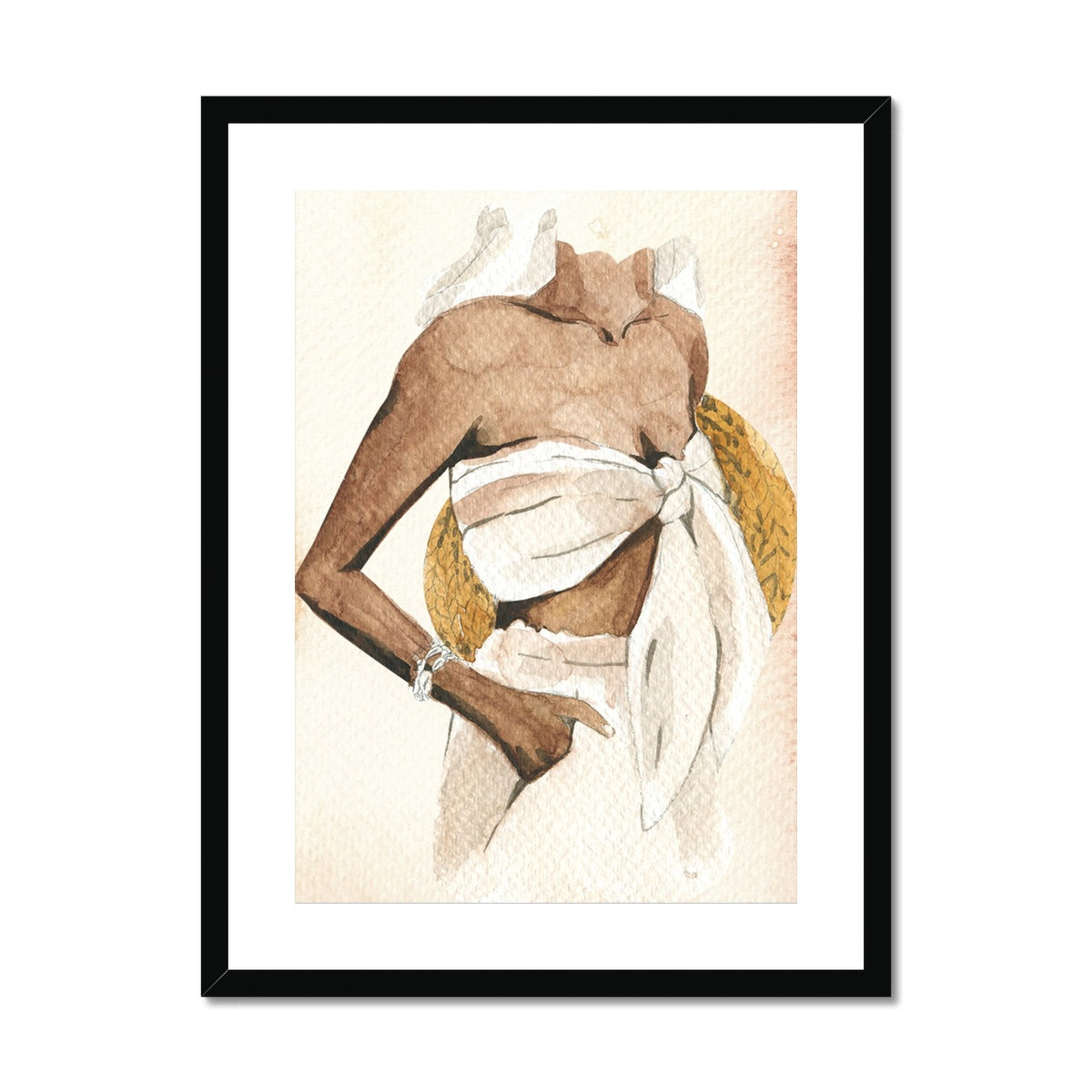 Beach Girl 3 Framed & Mounted Print