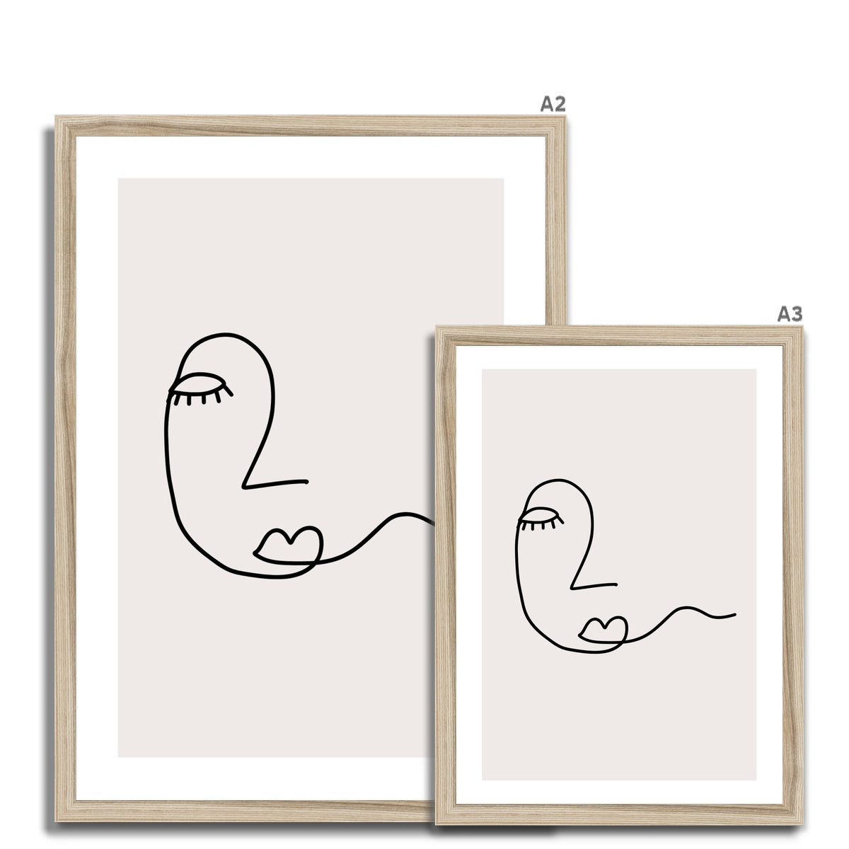 Line Art Hope Framed Print