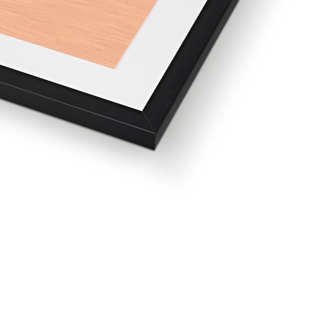 Soft Shapes Framed & Mounted Print