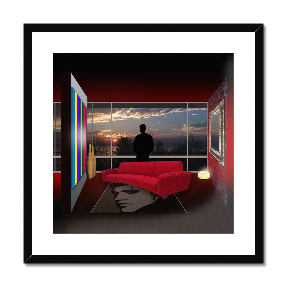 Comfort Zone Elvis House Framed & Mounted Print